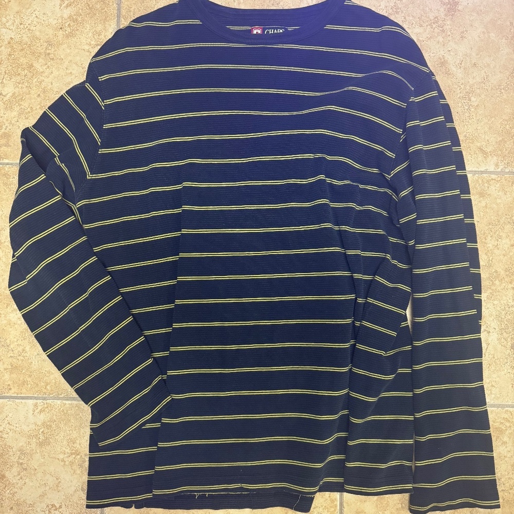 Navy and yellow long sleeve